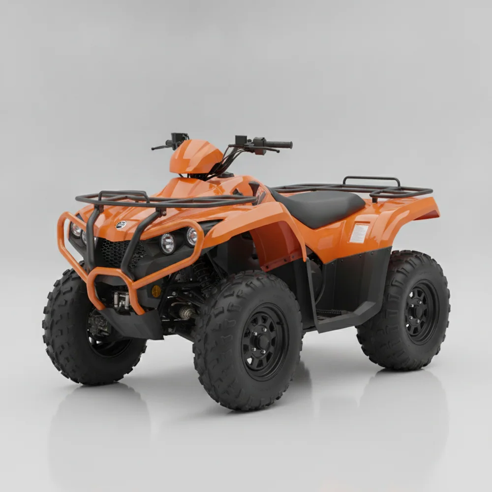 ATV dipped in Safety Cone Orange, gloss