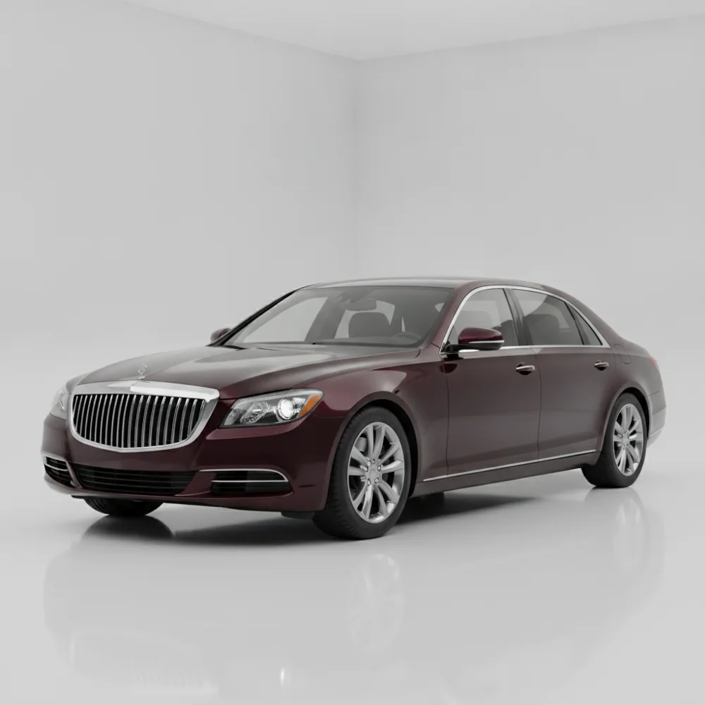 Full-size car dipped in Black Cherry, gloss